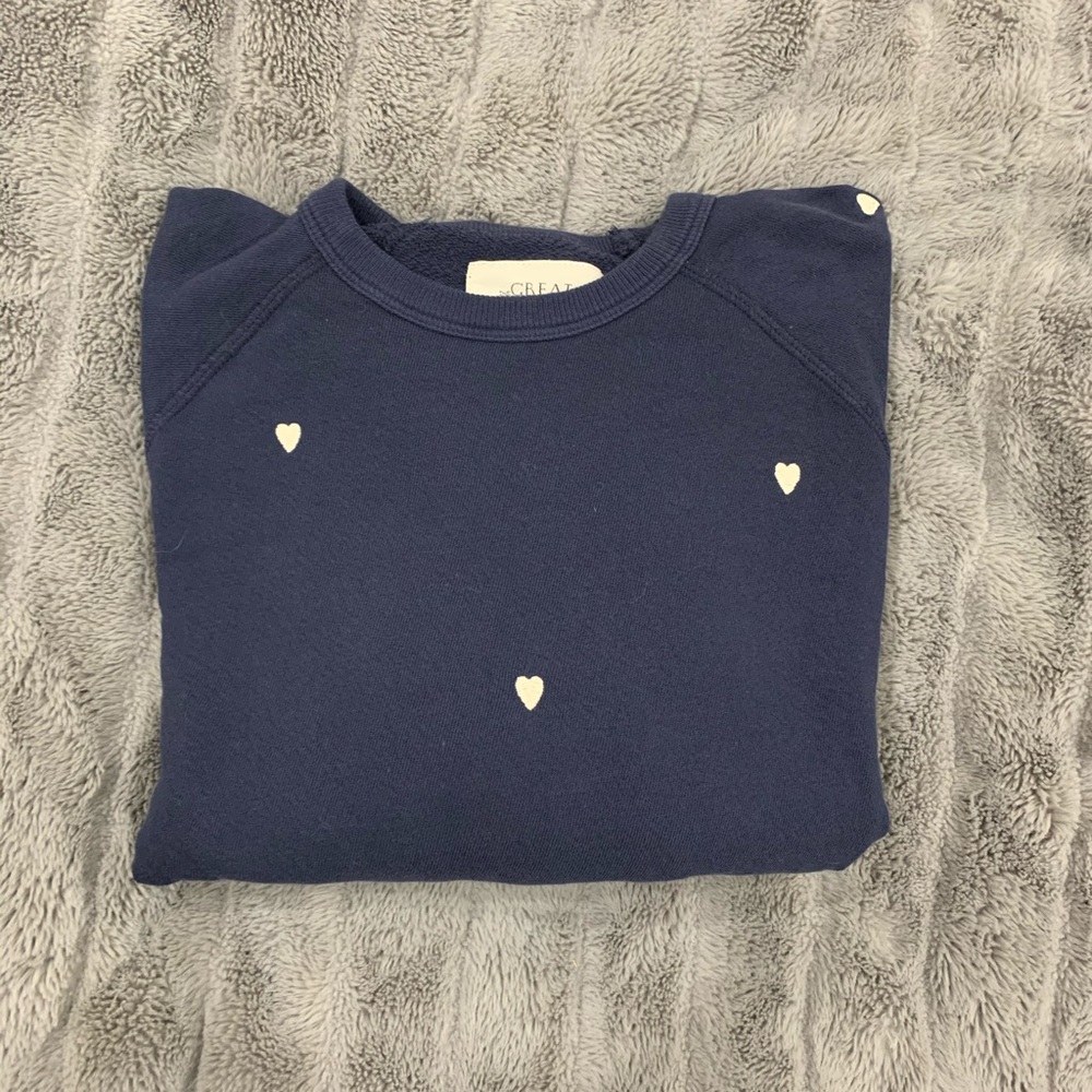 The Great College sweatshirt with heart embroidery
